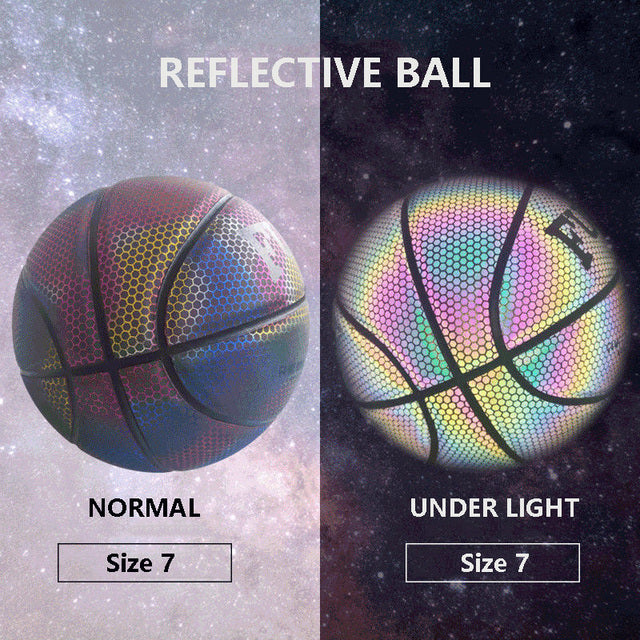 Reflective Light Up Basketball - Size 7 & Size 5