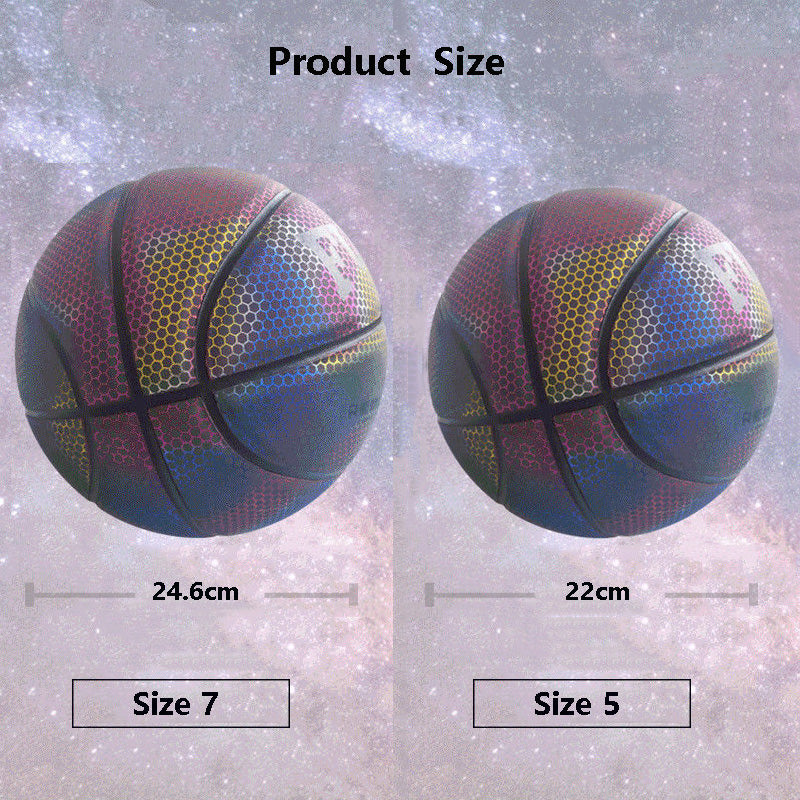 Reflective Light Up Basketball - Size 7 & Size 5