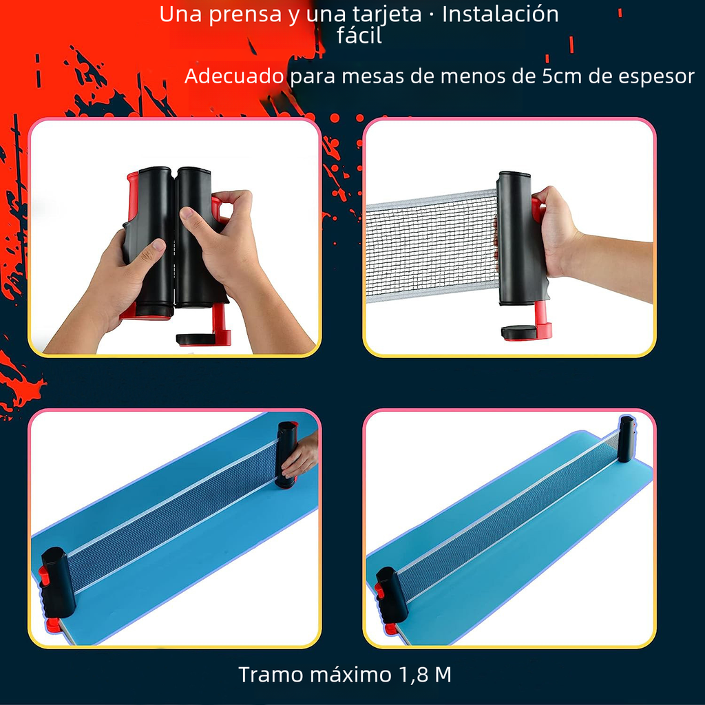Table Tennis Racket and Ball Set with Optional Net