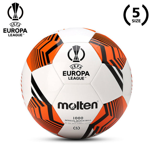 Size 5 Machine-Stitched TPU Soccer Ball - Orange
