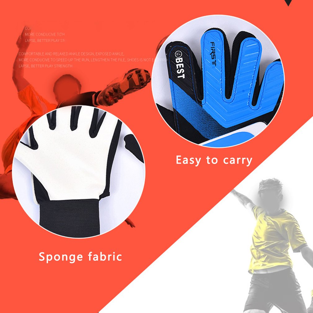 Kids' Soccer Goalkeeper Gloves with Anti-Slip Latex